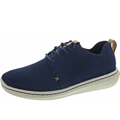 Clarks Step Urban Mix Sneaker in Navy Textile Knit Clarks Step Urban Mix Sneaker in Navy Textile Knit