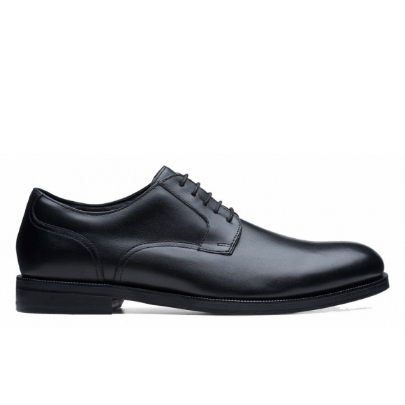 Clarks Craftdean Lace Business-Schnürer in Black Leather