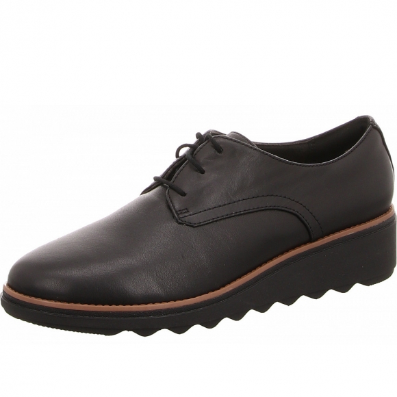 Clarks sharon rae Schnürer in schwarz