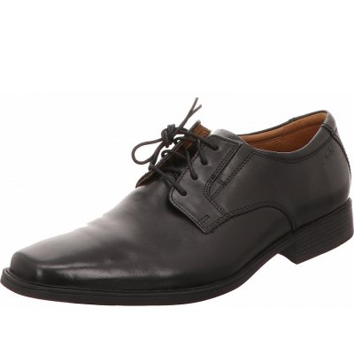 Clarks tilden plain Halbschuh in schwarz