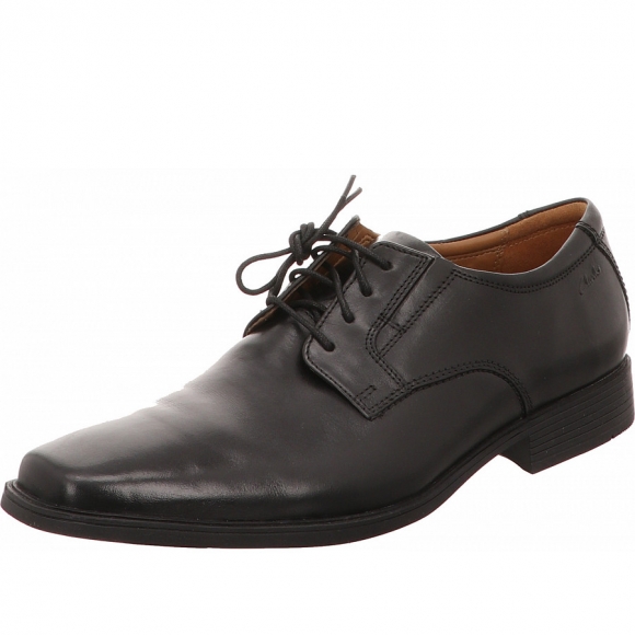 Clarks tilden plain Halbschuh in schwarz