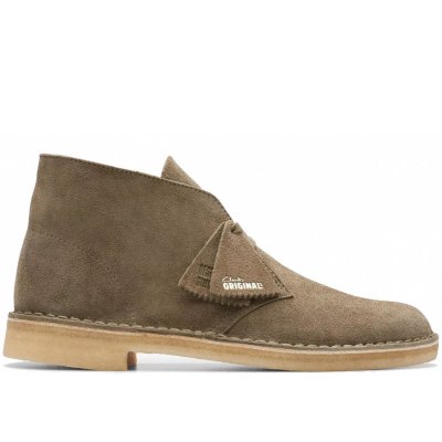 Clarks in pale khaki