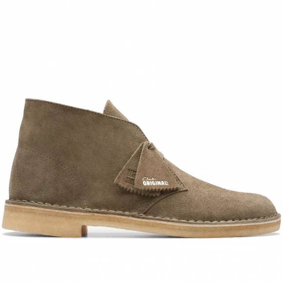 Clarks in pale khaki