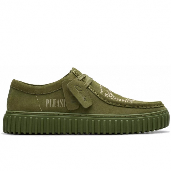 Clarks Schnürschuhe in olive