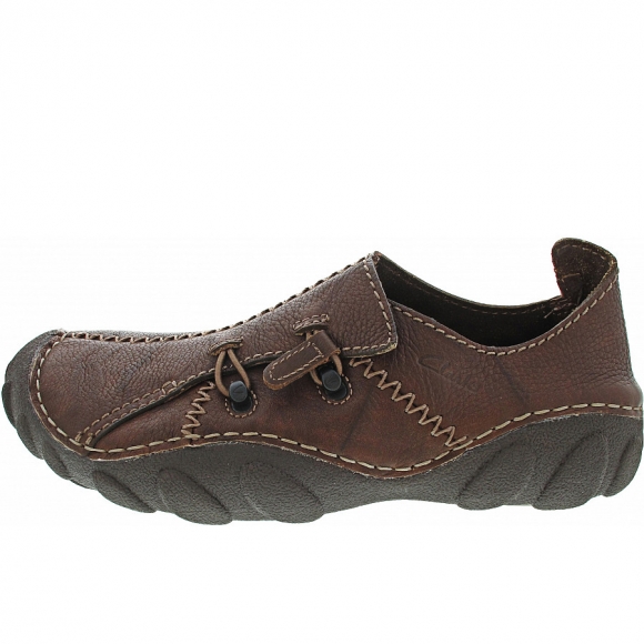 Clarks Slipper in dark brown
