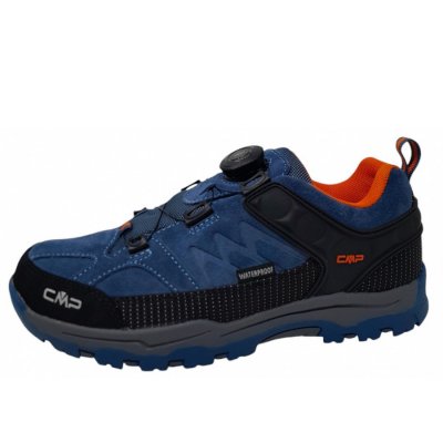 CMP Kiruna Low Fitgo WP Wanderschuh in blue stone arancio