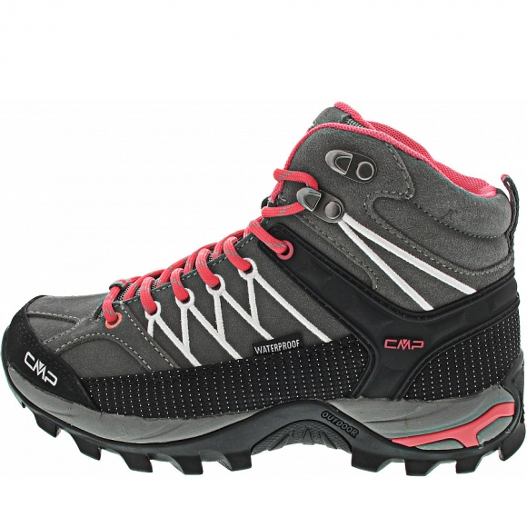 CMP Rigel Mid Trekking WP Wanderstiefel in grau-rose