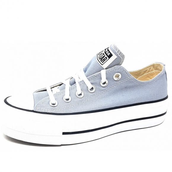 Converse Ch.Taylor AllStar Lift OX Leinenschuh in wolfgrey/ white