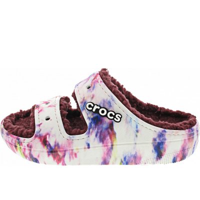 Crocs ClassicCozzyTieDyeSandal Hausschuh in gar-mlt