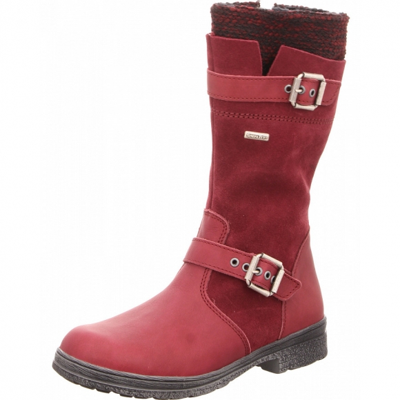Däumling Stiefel in dunkelrot