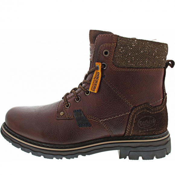 Dockers by Gerli Schnürstiefel in cognac