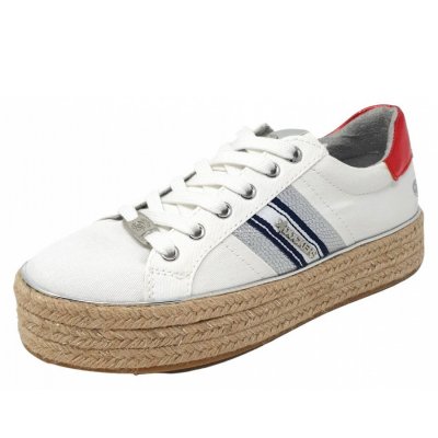 Dockers by Gerli Sneaker in weiß/ rot Dockers by Gerli Sneaker in weiß/ rot