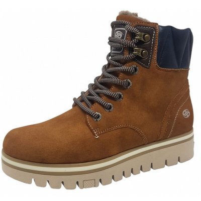Dockers by Gerli Schnürstiefel in cognac braun