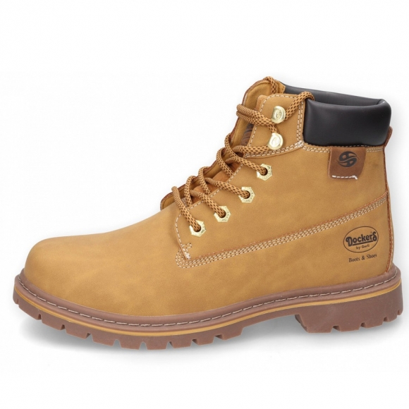 Dockers by Gerli Schnürstiefel in golden tan WF
