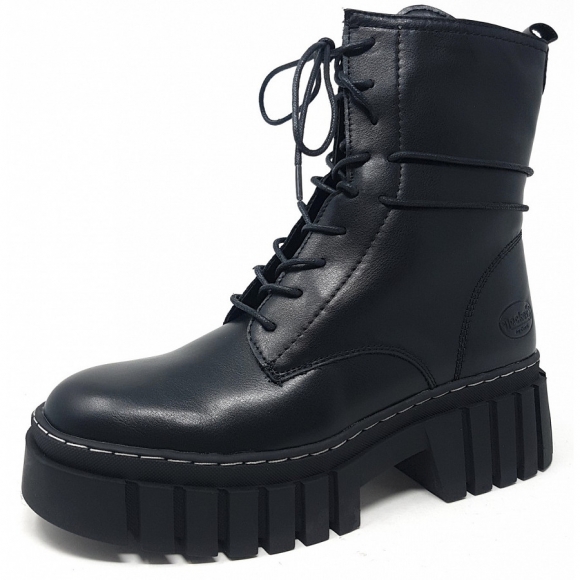 Dockers by Gerli Schnürstiefel in schwarz