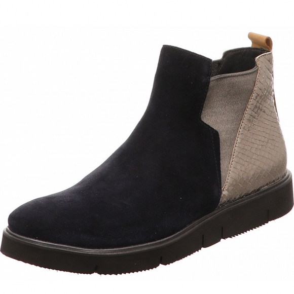 Donna Carolina Stiefelette in blau kombi.