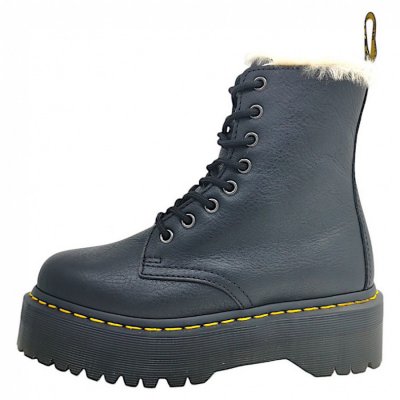 Dr. Martens Jadon Fell Plateau Stiefel in Black