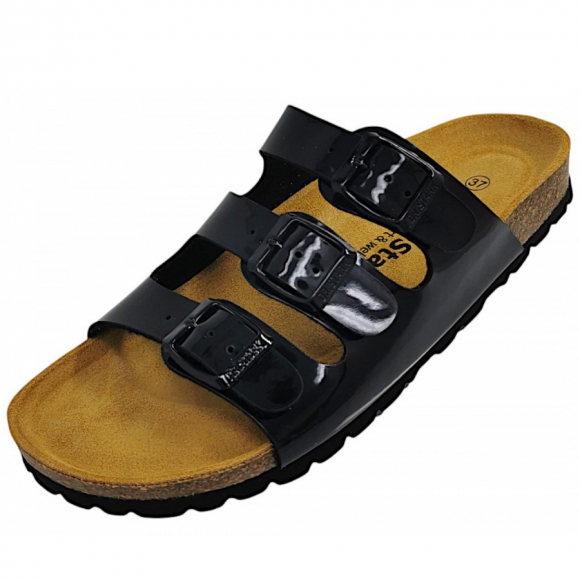 Dr. Stark Pantolette in schwarz lack