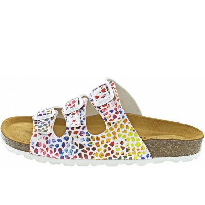 Dr. Stark Pantolette in weiss multi