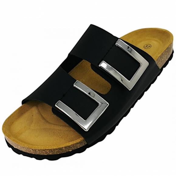 Dr. Stark Pantolette in schwarz/grau 01