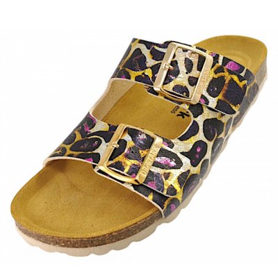 Dr. Stark Pantolette in beige/lila 05