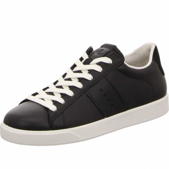 Ecco street lite Schnürer in schwarz