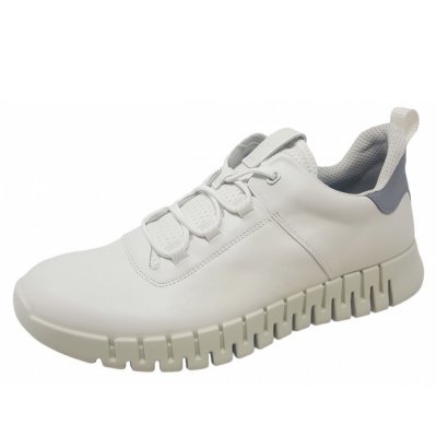 Ecco Gruvv M Sneaker Lea Sneaker in white