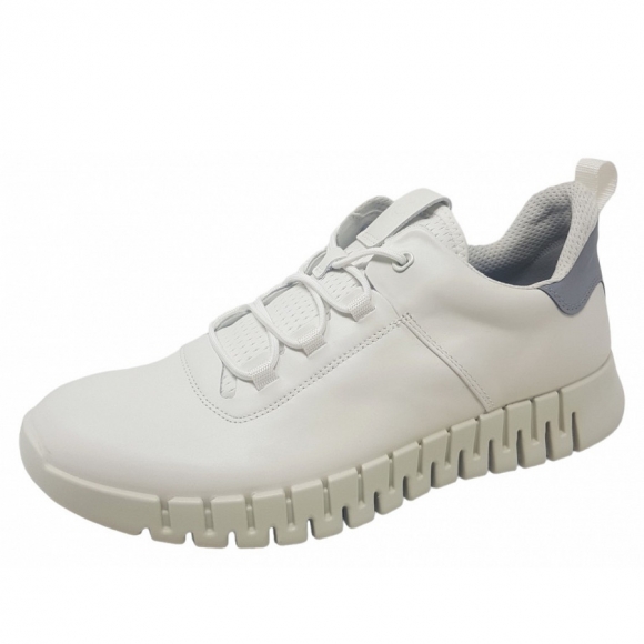 Ecco Gruvv M Sneaker Lea Sneaker in white