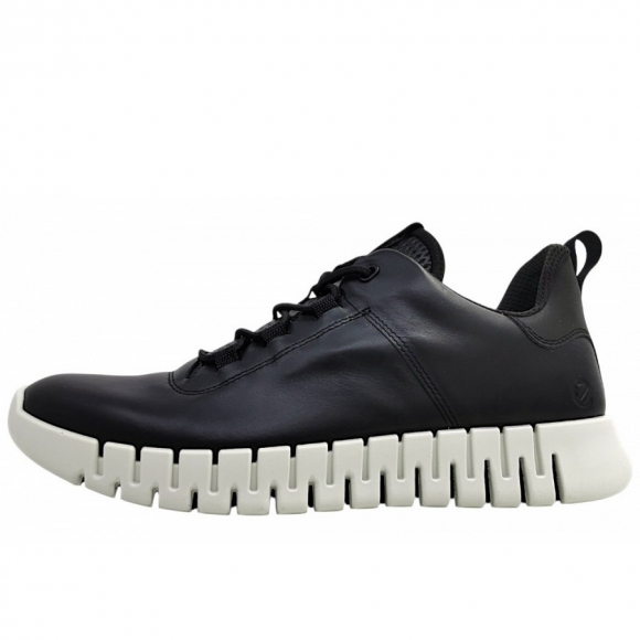 Ecco sportlicher Schnürer in black/black