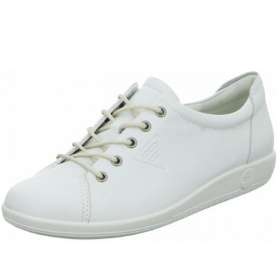 Ecco Soft 2.0 Schnürstiefel in White Feather Ecco Soft 2.0 Schnürstiefel in White Feather