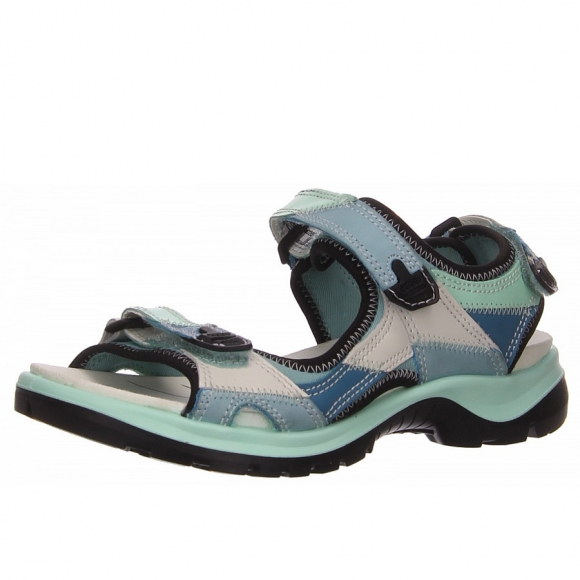 Ecco Sandalette in blau kombi.