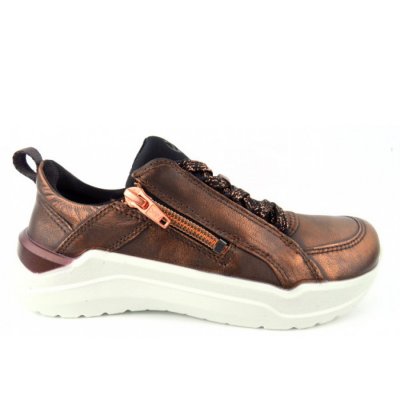Ecco Intervene cognac Met. Sneaker in COGNAC