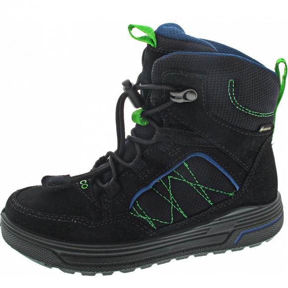 Ecco Schnürstiefel in BLACK/POSEIDON
