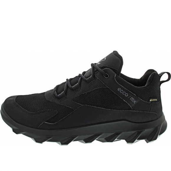 Ecco MX M low GTX sportlicher Schnürer in BLACK/BLACK