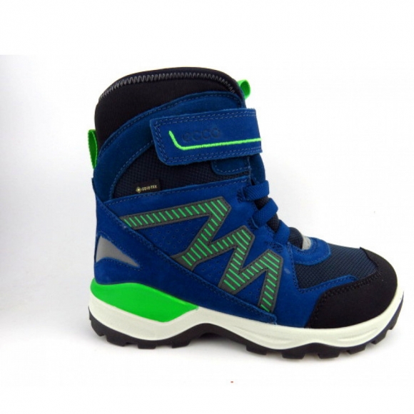 Ecco SNOW MOUNTAIN BLAU KOMBI Boots in BLACK/POSEIDON/POSEI