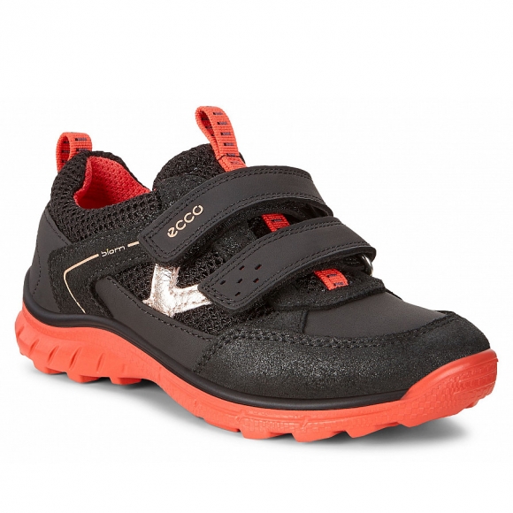 Ecco BIOM TRAIL KIDS Halbschuhe in BLACK/SPICED CORAL