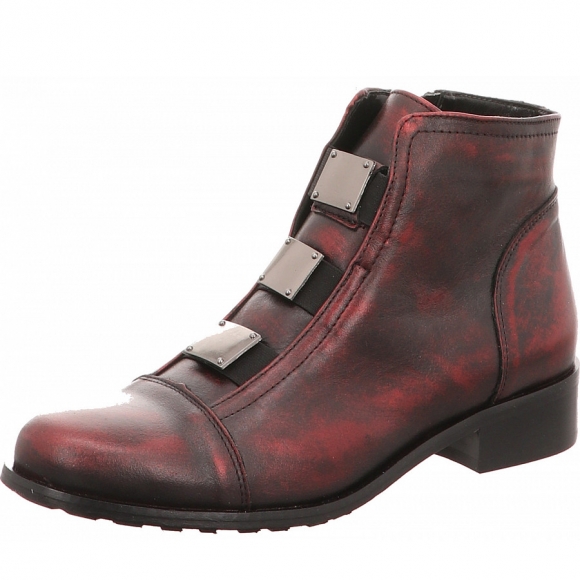 Eksbut Stiefelette in rot kombi
