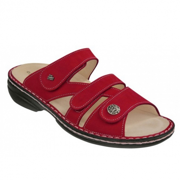 Finn Comfort Ventura-S Nub. red Pantolette in rot