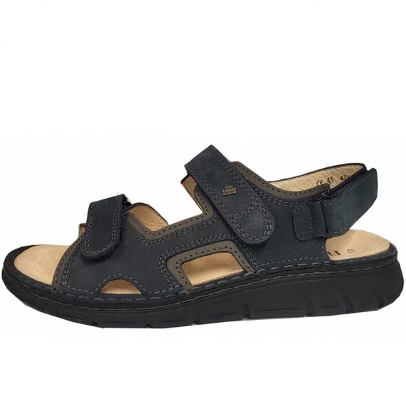 Finn Comfort wanaka-s herren sandalette fersenoffen Sandale in blau-kombiniert