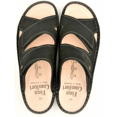 Finn Comfort Danzig-S Nubuk Pantolette in schwarz Finn Comfort Danzig-S Nubuk Pantolette in schwarz