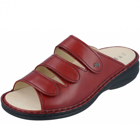 Finn Comfort Pantoletten in Red Sierra