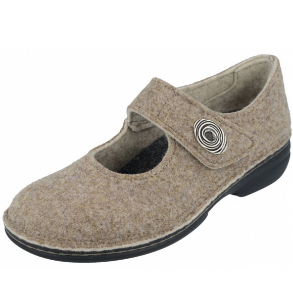 Finn Comfort Slipper in gravel