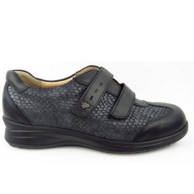 Finn Comfort Desenzano-schw./anthr. Klettschuh in Schwarz
