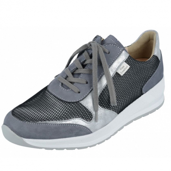 Finn Comfort Mori Schnürhalbschuh in grey/silber