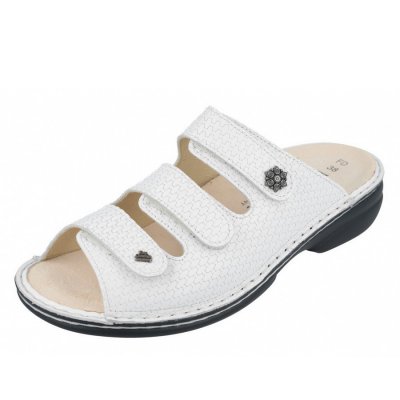 Finn Comfort Menorca-Soft Pantoletten in Weiß Lotus Finn Comfort Menorca-Soft Pantoletten in Weiß Lotus