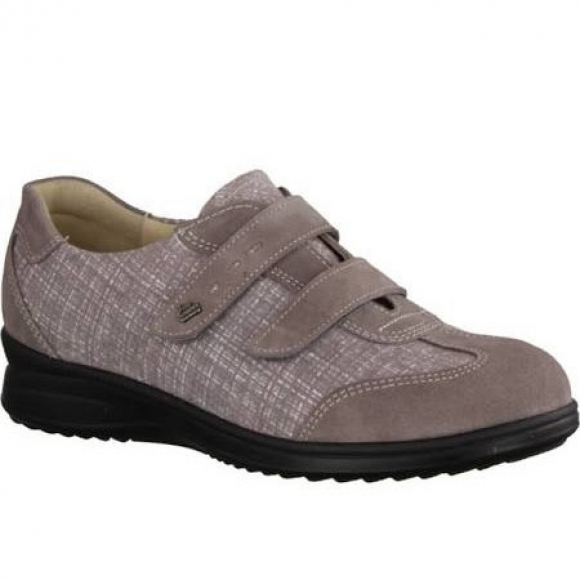 Finn Comfort Desenzano ginger Klettschuh in Grau/Beige