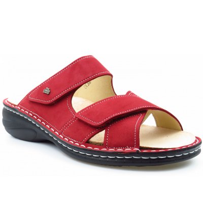 Finn Comfort Melrose Nubuk chili Pantolette in chili