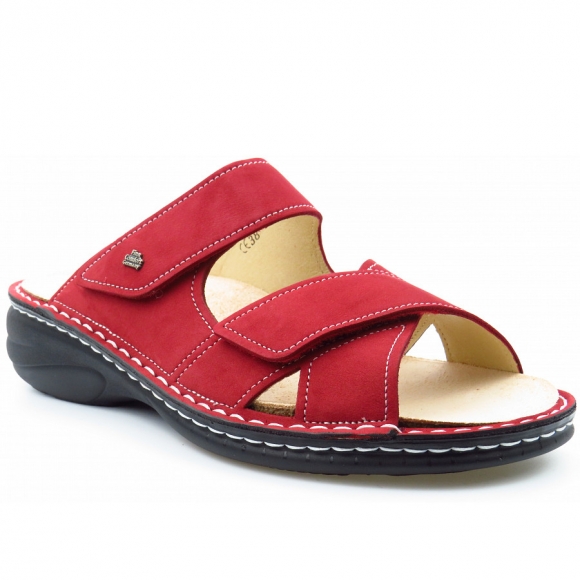 Finn Comfort Melrose Nubuk chili Pantolette in chili