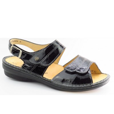 Finn Comfort Barca-Knautschl.schw Sandale in schwarz Finn Comfort Barca-Knautschl.schw Sandale in schwarz