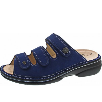 Finn Comfort Menorca-S Pantolette in Kobalt Finn Comfort Menorca-S Pantolette in Kobalt